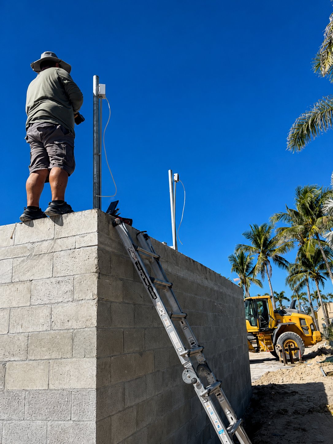 Cameras installed at a McDonald's during construction